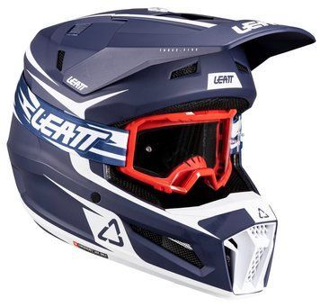 Шолом LEATT Moto 3.5 Helmet + Goggle [Blue], L 1026000553 фото