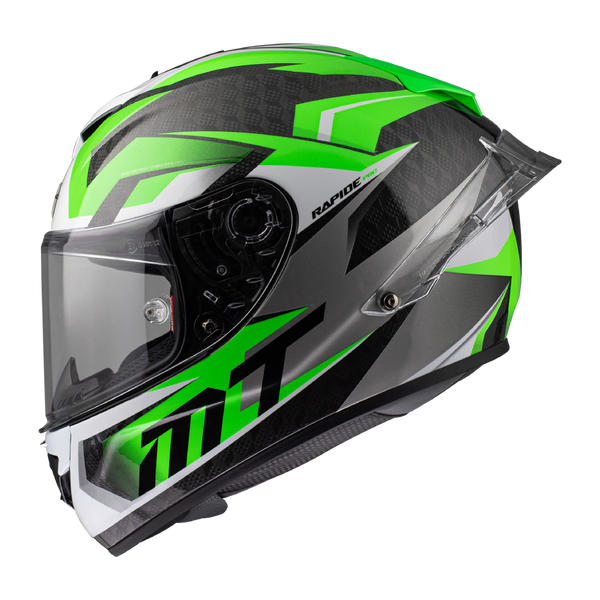Мотошолом MT RAPIDE Pro Carbon FUGAZ A6 Gloss Green XL 000006271_4 фото