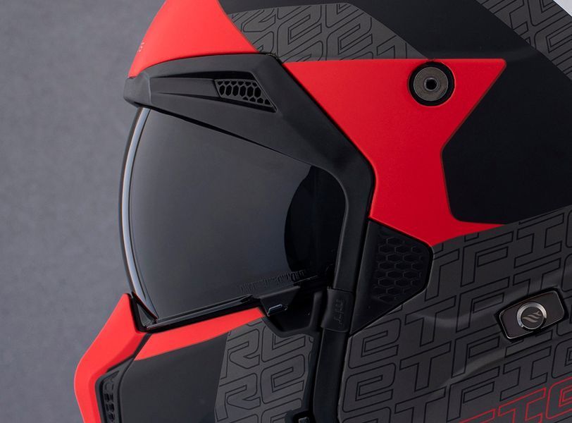 Мотошолом MT STREETFIGHTER SV S Totem B15 Matt Red ECE2206 S 000002620_3 фото