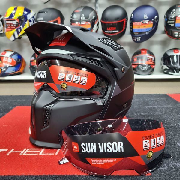 Мотошолом MT STREETFIGHTER SV S Solid A1 Matt Black ECE2206 L 000002632_1 фото