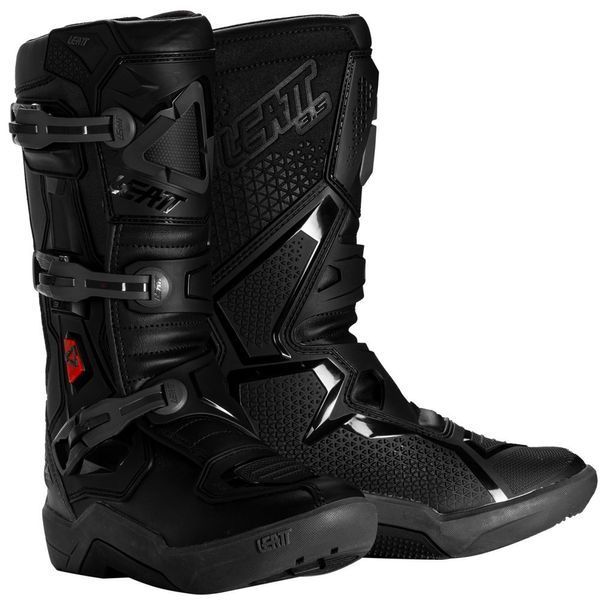 Моточеревики дитячі LEATT 3.5 Junior Boot Black Grey 5 3025450404 фото
